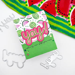 Learn how to make this fun summer-time watermelon themed pocket card!