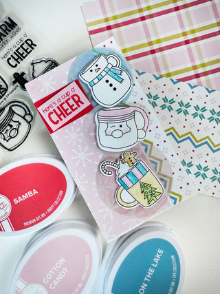 check out how to make a mini slimline holiday card!