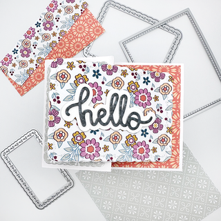 Hi, hey, hello Word Dies - Large Style