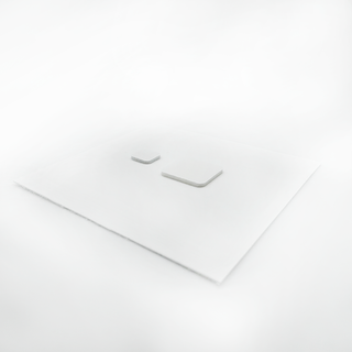 Thin 3D Foam Squares - White Mix