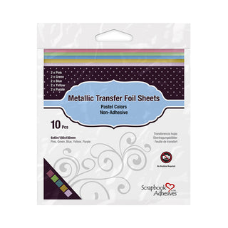 Metallic Transfer Foil Sheets - Pastel