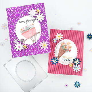 Create simple yet beautiful framed cards with the Shaker Frame Die! Don't let the name of this product fool you - you can create a TON more than just shaker cards!