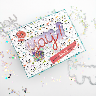 Emily walks you through step-by-step how to make a super fun shaker card with the new yay! Layered Word Die & the Pascal Sequin Mix!