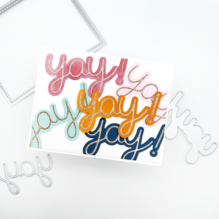 Check out TEN different ways to use our NEW yay! Layered Word Die & let your creativity come to life!