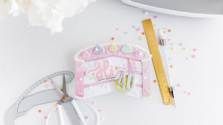 Make a Cake Mini Album Hi 40 Happy Birthday