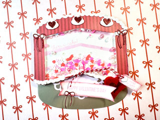 Sweet Valentine's Shaker Make A Cake Gift Card Holder Die