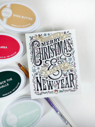 Using your Inks to Water Color
