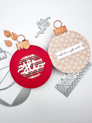 The Ornament Shaped Card for Gift Card Giving