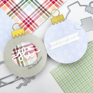 Make THE Ornament Shaped Card that includes a Gift Card Holder perfect for holiday gift giving!