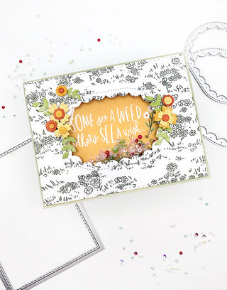 Make an easy & fun shaker card filled with spring inspiration!