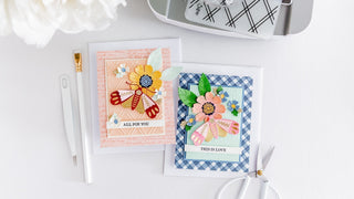 Beautiful layered cards with Moth Betty