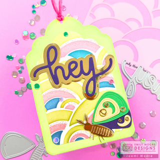 Textured Rainbow Tag