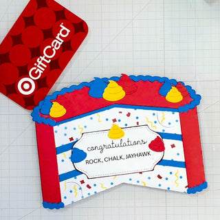Create A Congratulations Cake Gift Card Holder