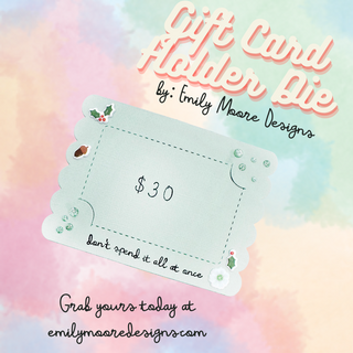 Learn everything you need to know about the Gift Card Holder Die by Emily Moore Designs, including endless inspiration!