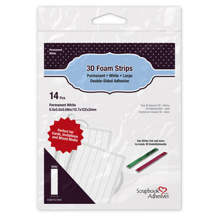 3D Foam Strips - White
