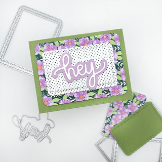 Hi, hey, hello Word Dies - Large Style