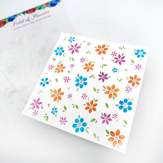 Field of Flowers Layered Stencil