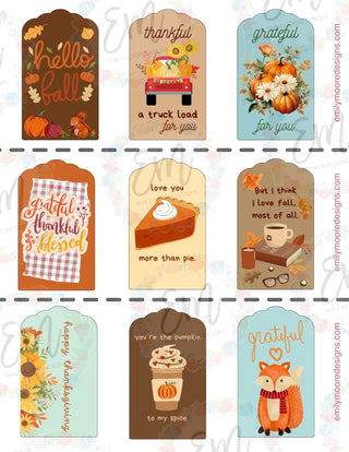 Thankful/Fall Gift Tags (FREE DOWNLOAD)