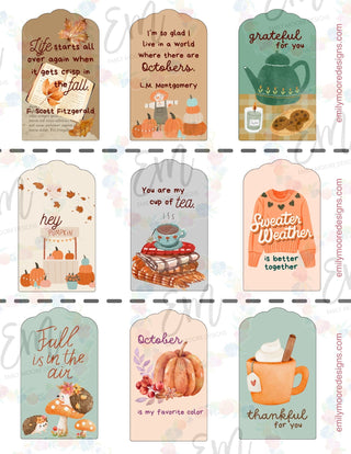 Fall Gift Tags - FREE for Creative Hearts Club!