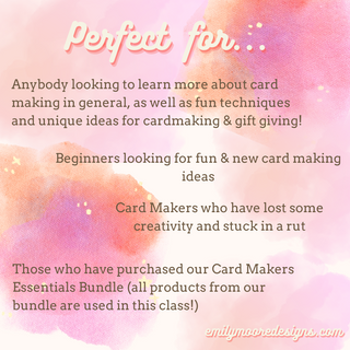 Beginners Card Making Class Bundle