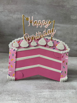Make A Cake - Gift Card Holder Die