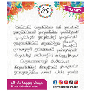 all the happy things Stamp Set