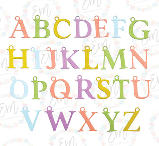 Alphabet Charm Dies