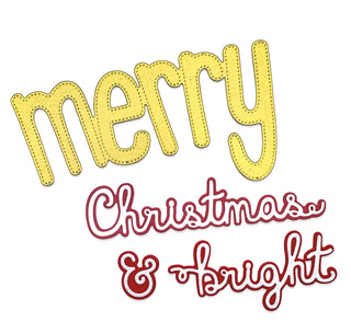 Merry Christmas Word Dies - Big & Bold