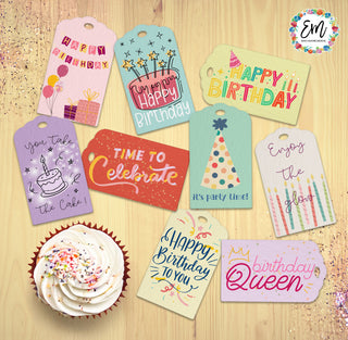 Happy Birthday Gift Tags (FREE DOWNLOAD)