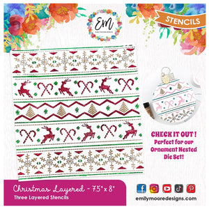 Christmas Sweater Layered Stencil