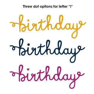 Happy Birthday Word Dies - Big & Bold