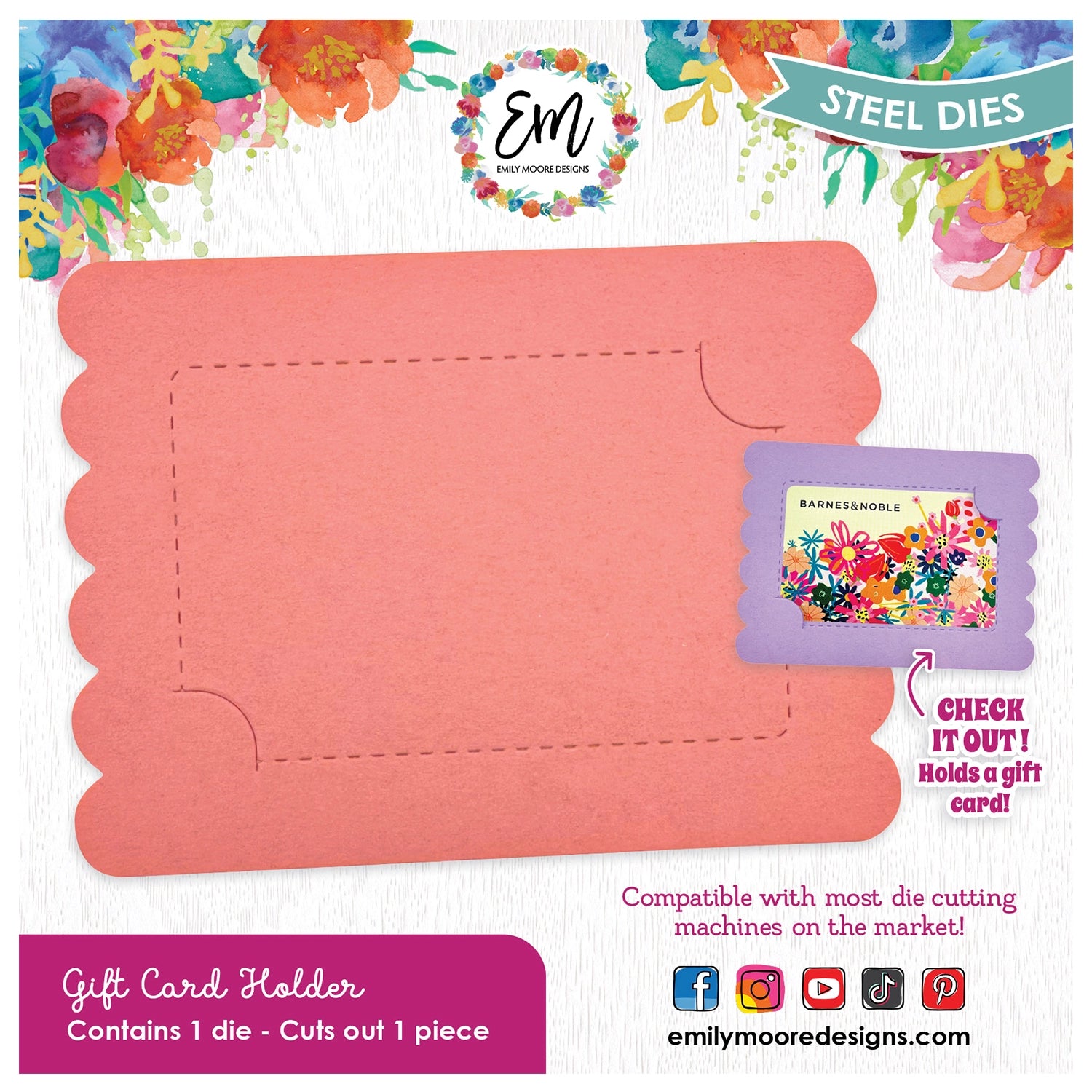 Emily Moore Designs - Gift Card Holder Die Emily Moore Designs - Gift Card Holder Die