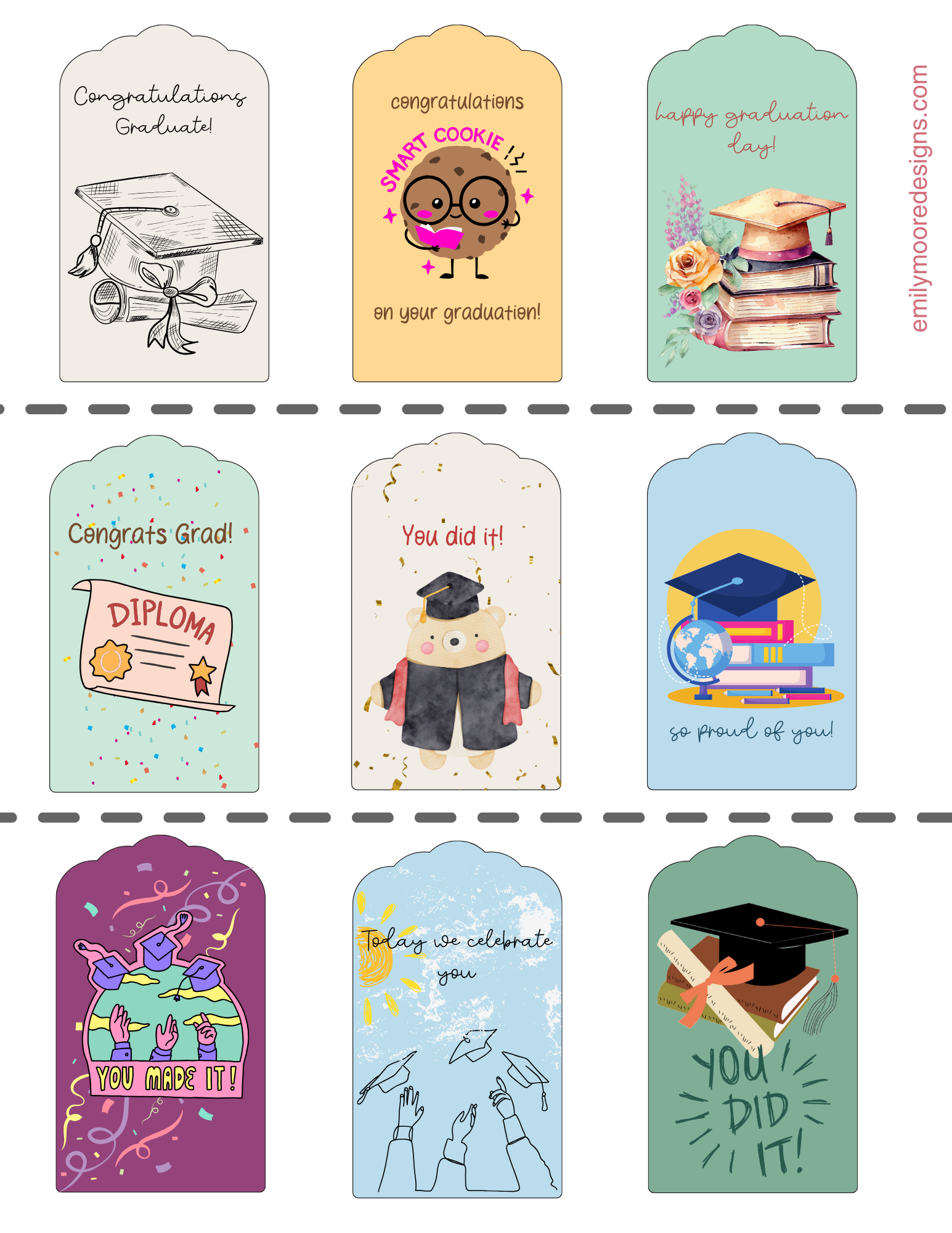 Graduation Gift Tags (FREE DOWNLOAD) – Emily Moore Designs graduation-gift-tags-free-download-emily-moore-designs