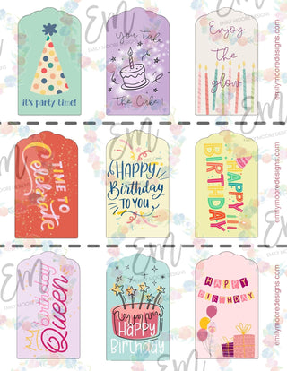 Happy Birthday Gift Tags (FREE DOWNLOAD)