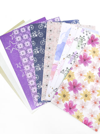 A2 Card Base Paper Pack - With Heart Collection