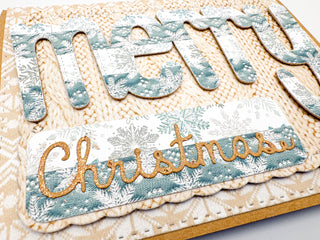 Merry Christmas Word Dies - Big & Bold