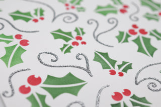 Holly & Swirls Layered Stencil