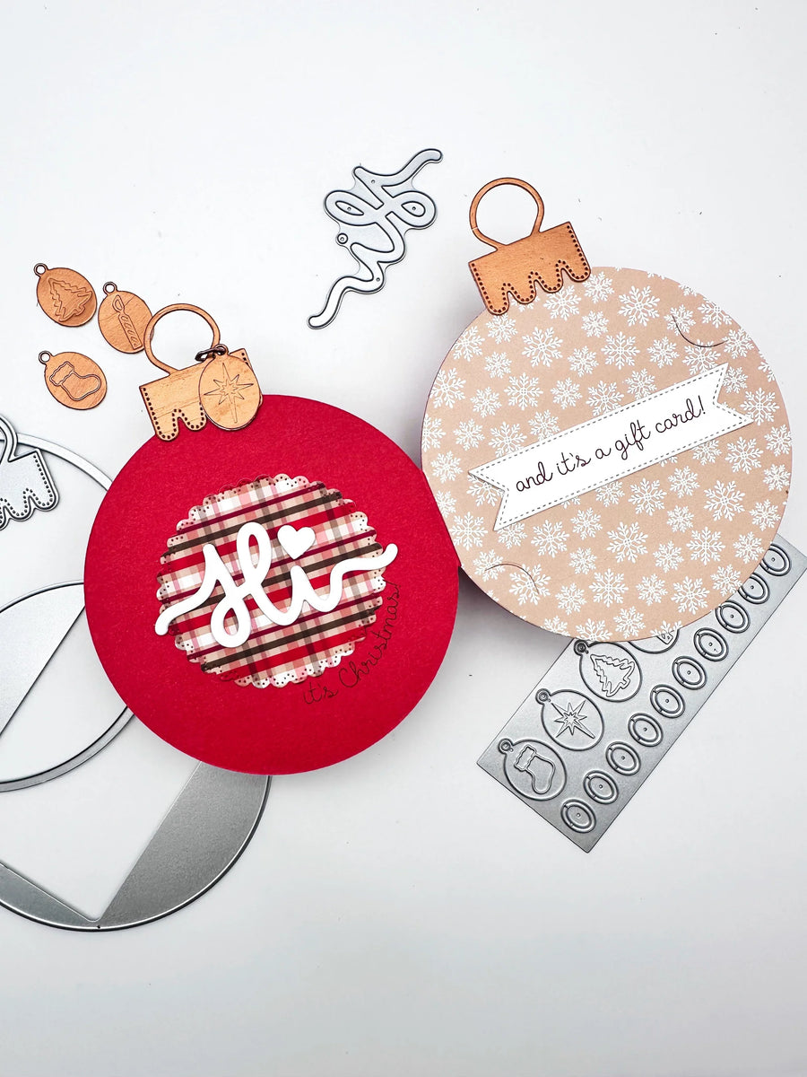 Ornament Christmas Card and Gift Card Holder