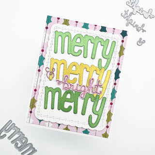 Merry Christmas Word Dies - Short & Sweet