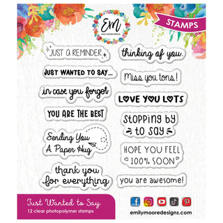 Just Wanted To Say Stamp Set