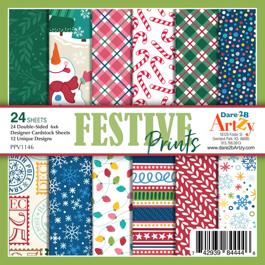 Artzy Festive Prints 6x6