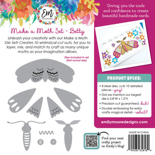 Make a Moth Die Set - Betty