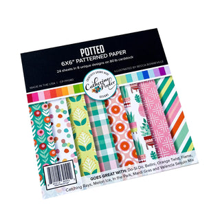 Potted Patterned Paper (6x6)