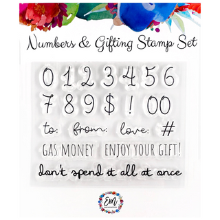 Numbers & Gifting Stamp Set