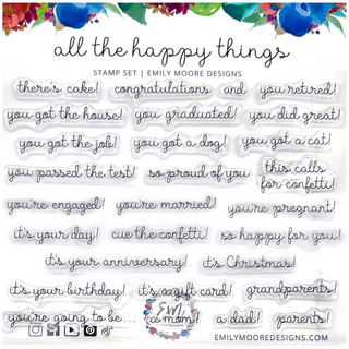 all the happy things Stamp Set (28 pc.)