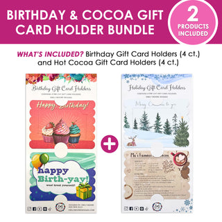 Birthday and Cocoa Gift Card Holder Bundle (8 ct.)