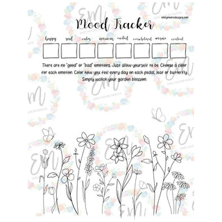 Mood Tracker Coloring Page (FREE DOWNLOAD)