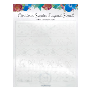 Christmas Sweater Layered Stencil - 7.25 x 7.5