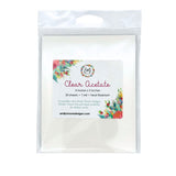 Clear Acetate Sheets 4"x5"- Heat Resistant