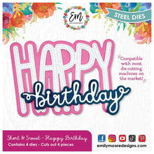 Happy Birthday Word Dies - Short & Sweet